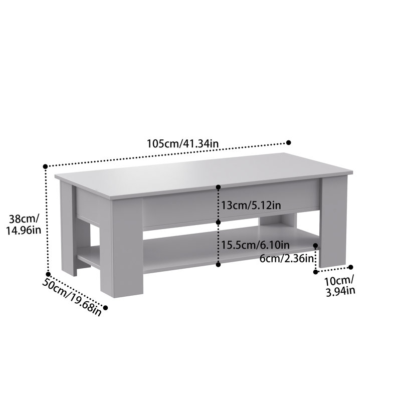 Ebern Designs Kerstien Lift Top Coffee Table with Storage & Reviews